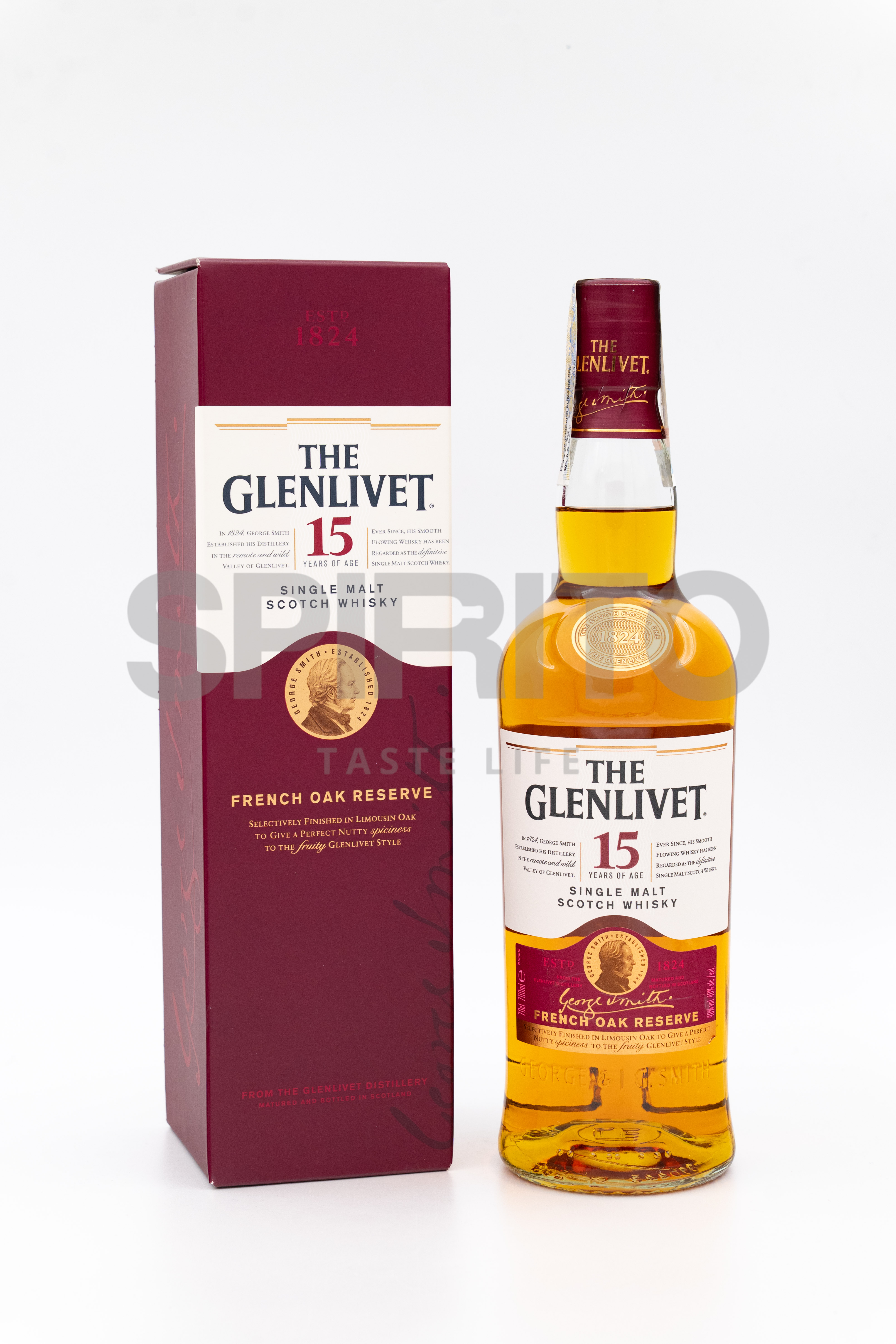 THE GLENLIVET 15 YO 40% ALC 700 ML