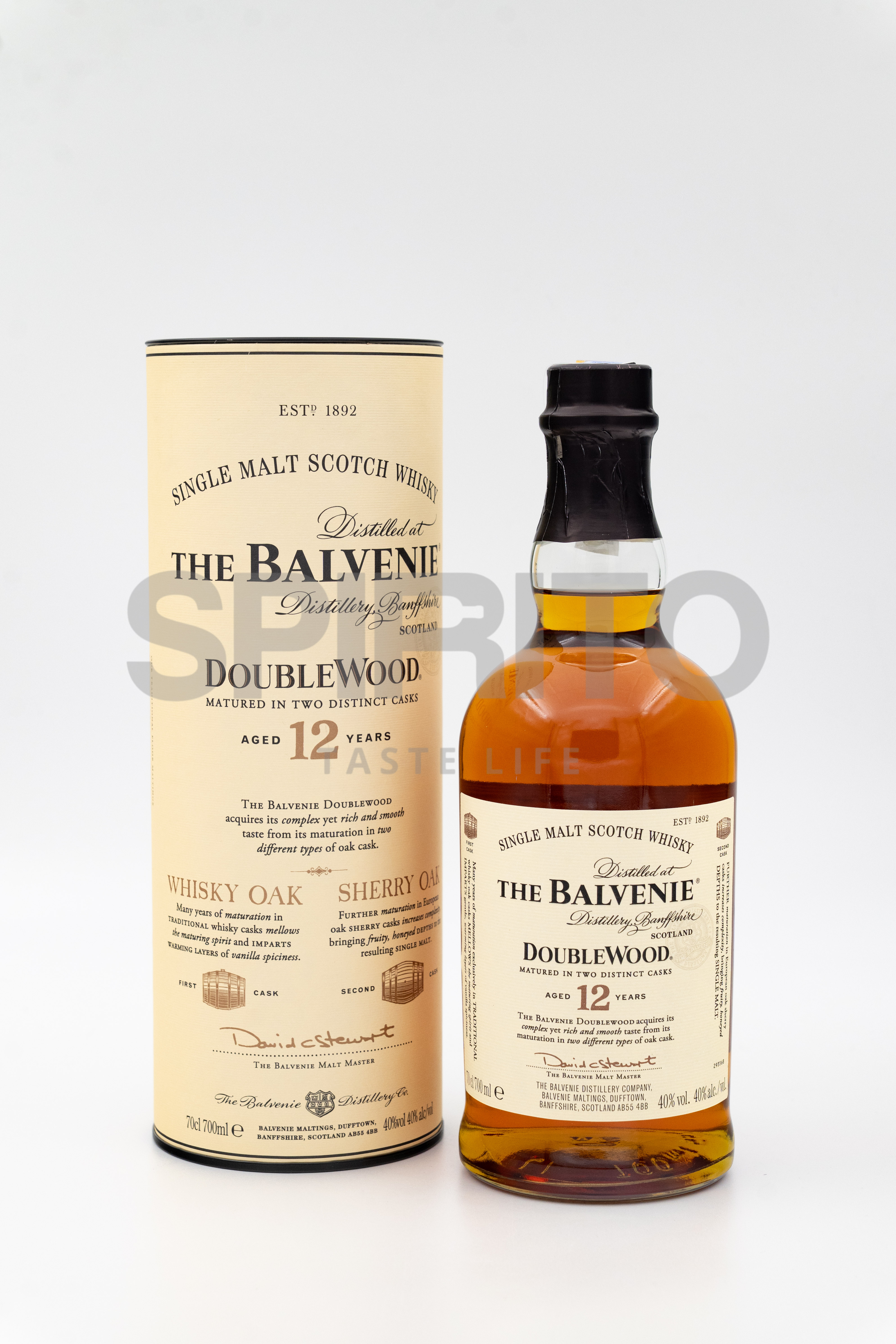 THE BALVENIE DOUBLEWOOD 12 YO 40% ALC 700 ML