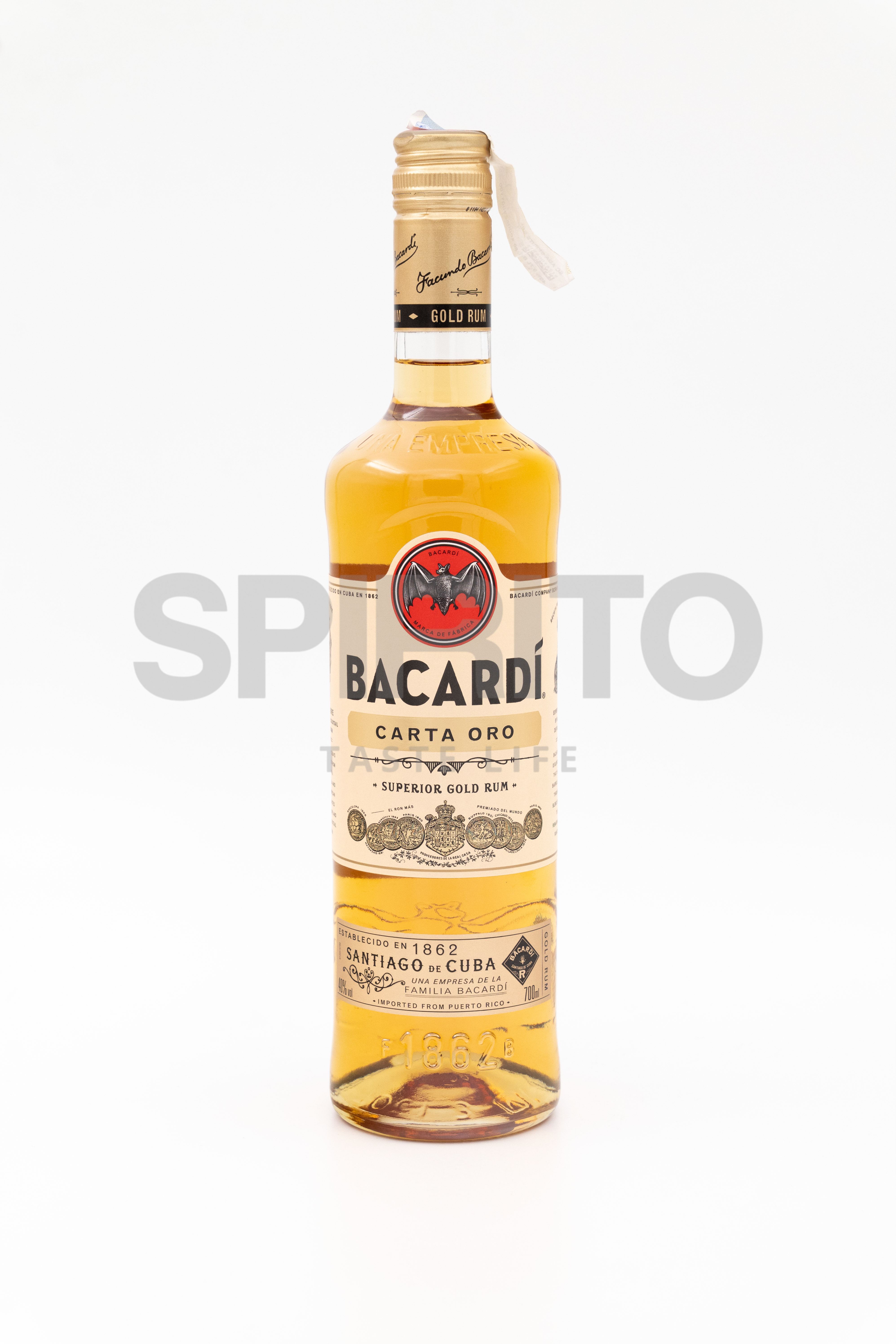 BACARDI CARTA ORO 40% ALC 700 ML