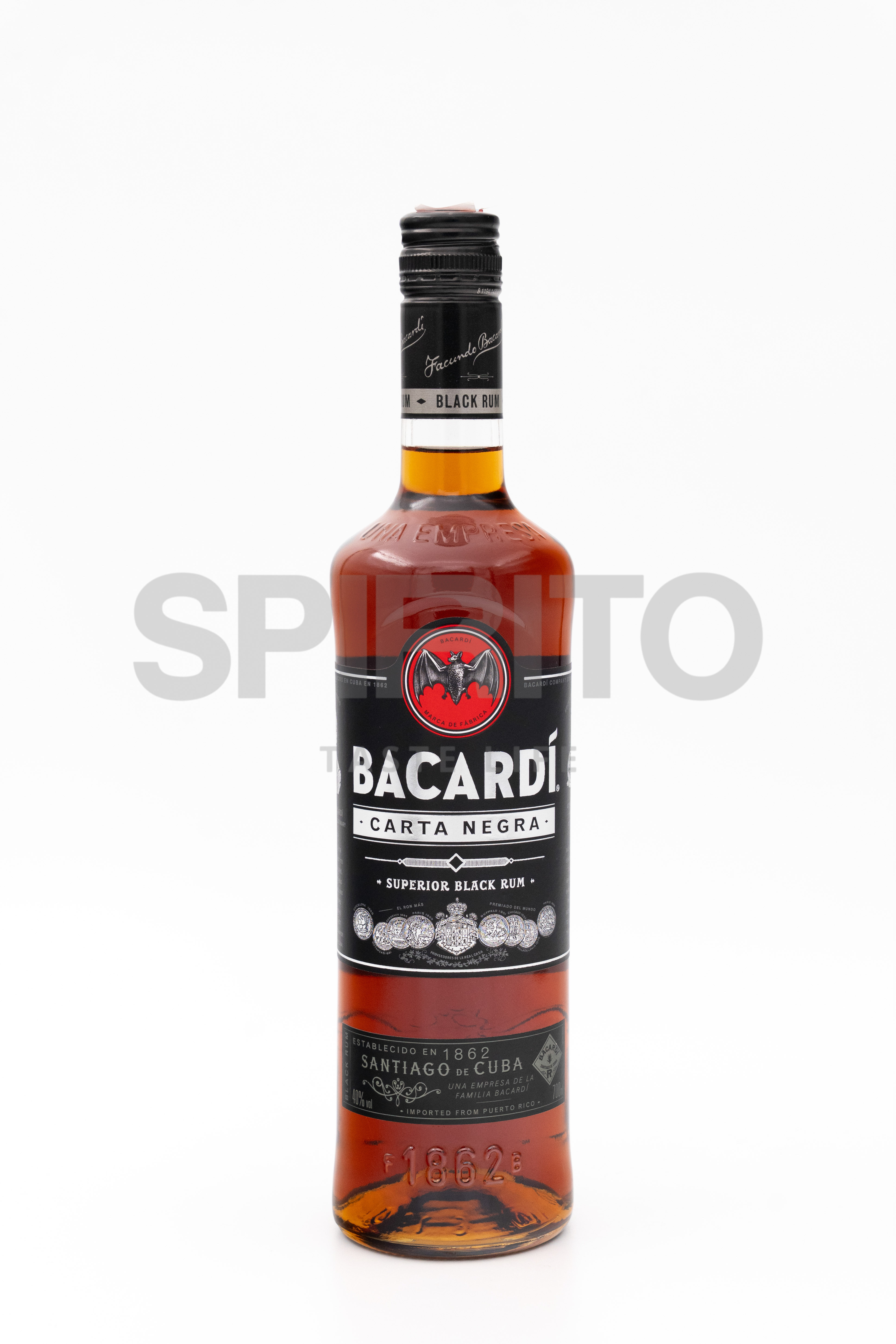 BACARDI CARTA NEGRA 40% ALC 700 ML
