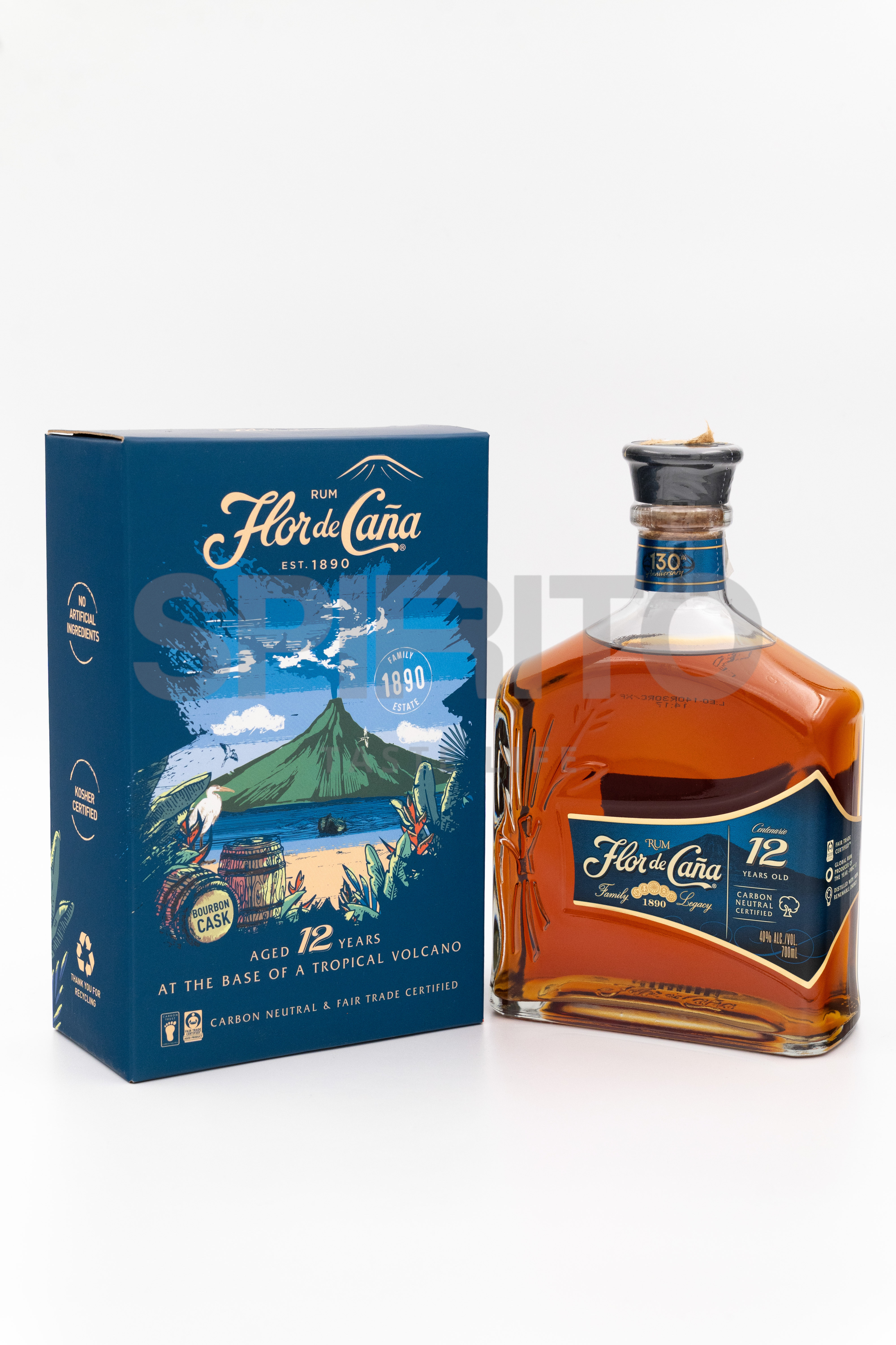 FLOR DE CANA 12 YO 40% ALC 700 ML