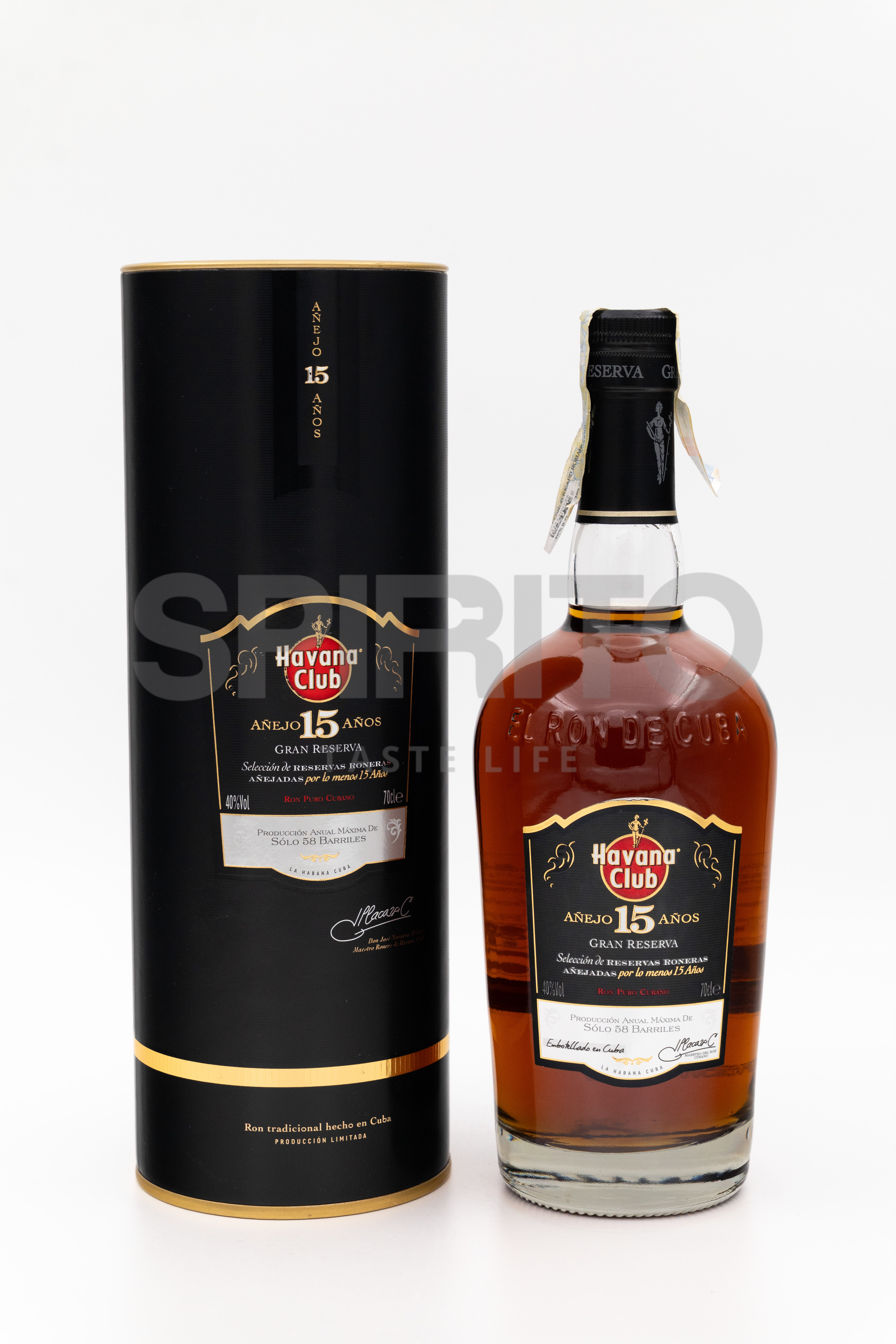 HAVANA CLUB 15 ANEJO GRAN RESERVA 40% ALC 700 ML